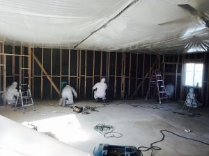Technicians Conducting Commercial Fire and Smoke Damage Repairs