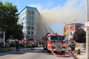 Fire Damage Restoration at office