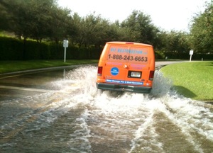 911 Restoration Flood Van